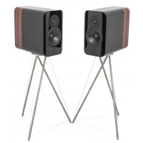 Q Acoustics CONCEPT 300 BLACK & ROSEWOOD PAIR With Stands